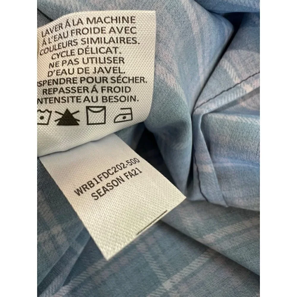 NWOT W.R.K Size 16 OMBRE 4 Way Stretch CHECK PERFORMANCE DRESS SHIRT MSRP $98
